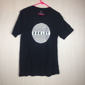 Oakley Men Black with Logo Graphic T-Shirt Tee Shirt Size L Large